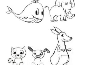 Drawing Cartoon Animals  For Beginners