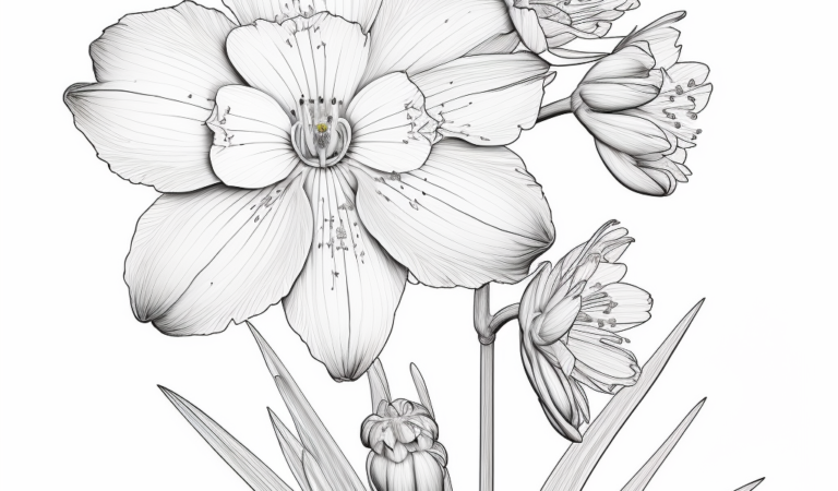 Flower Coloring Pages Images