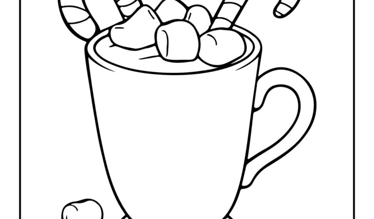 Free bold and easy christmas coloring pages