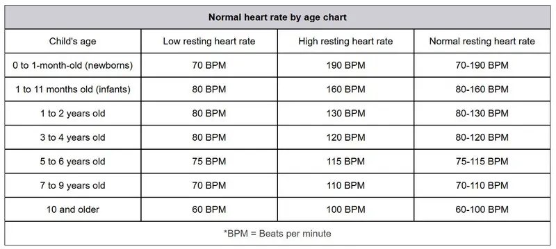 Average Resting Heart Rate for 16 Year Old Female