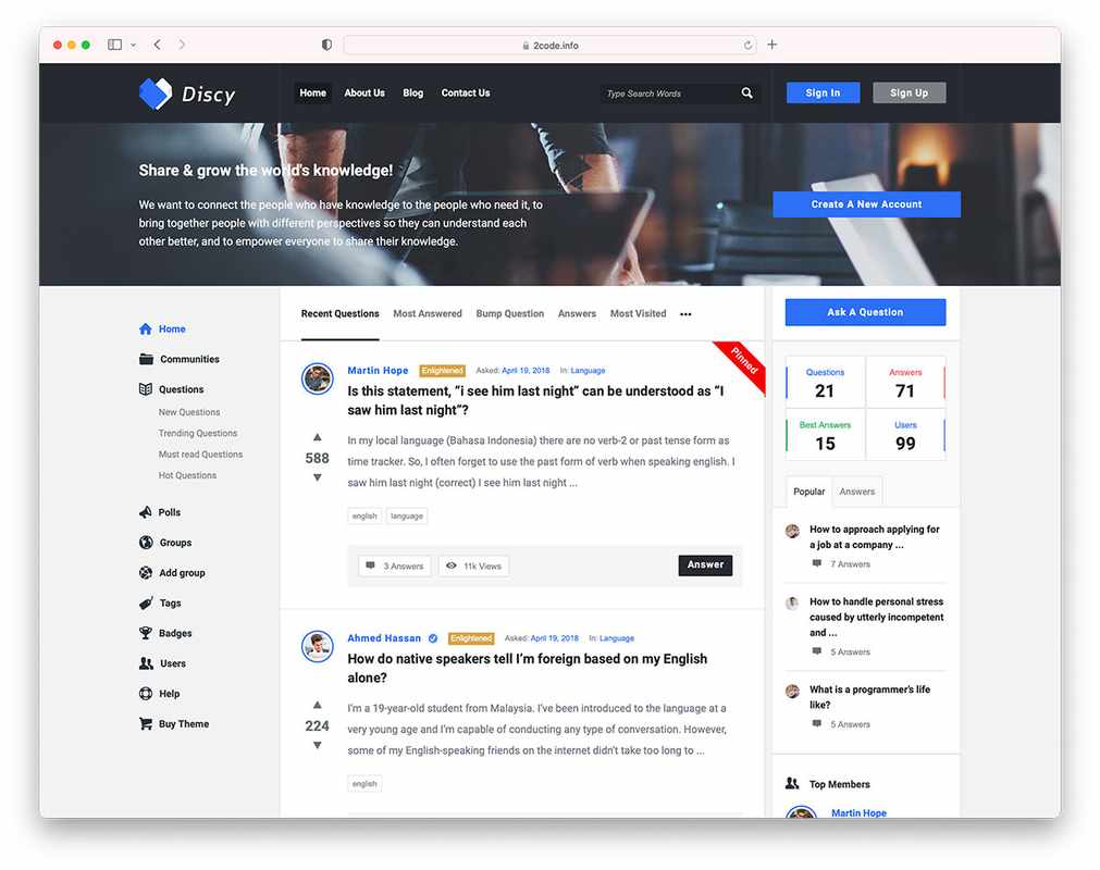 The Best Website for Questions and Answers