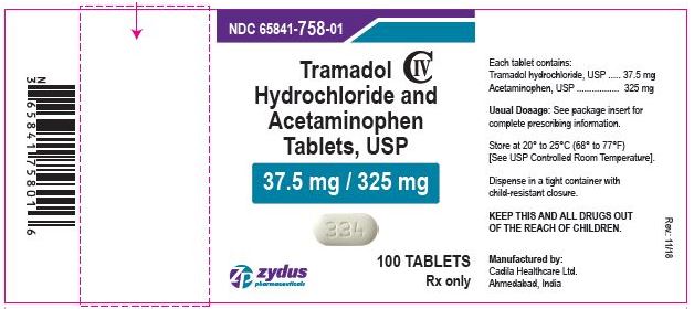 Acetaminophen and Tramadol Hydrochloride_ 325mg_37_5mg Combination
