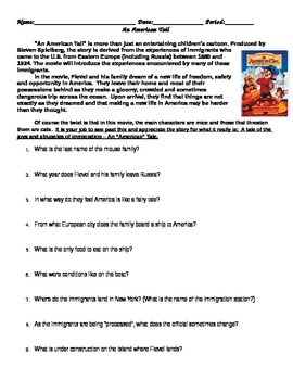 An American Tail_ Video Questions _ Answers