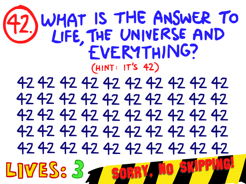Answer to Question 56 on The Impossible Quiz