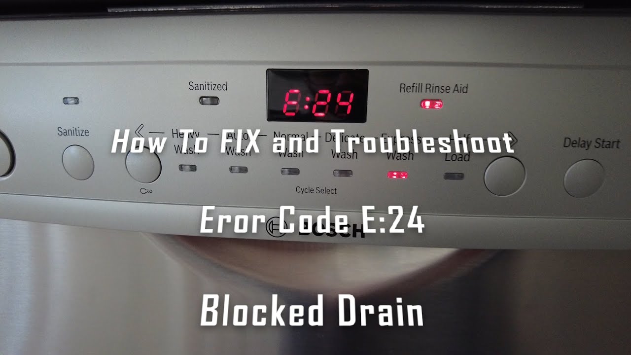 Bosch Dishwasher Troubleshooting_ E22 Error Code Solution