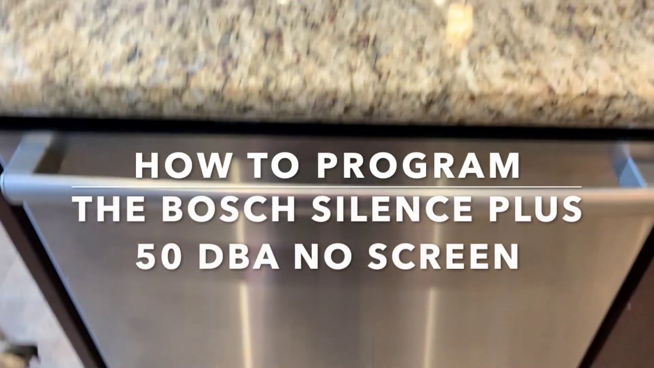 Bosch Silence Plus_ 46 Dba Beeping