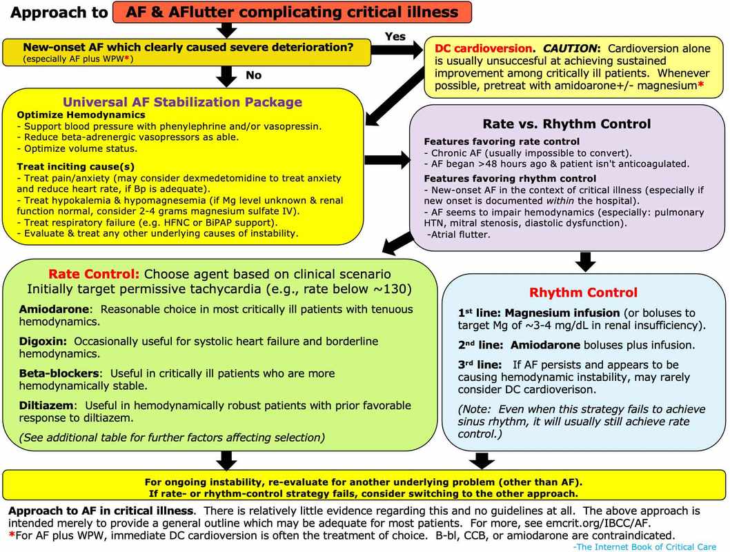 Comparing Amiodarone and Cardizem for Atrial Fibrillation with Right Ventricular Rhythm