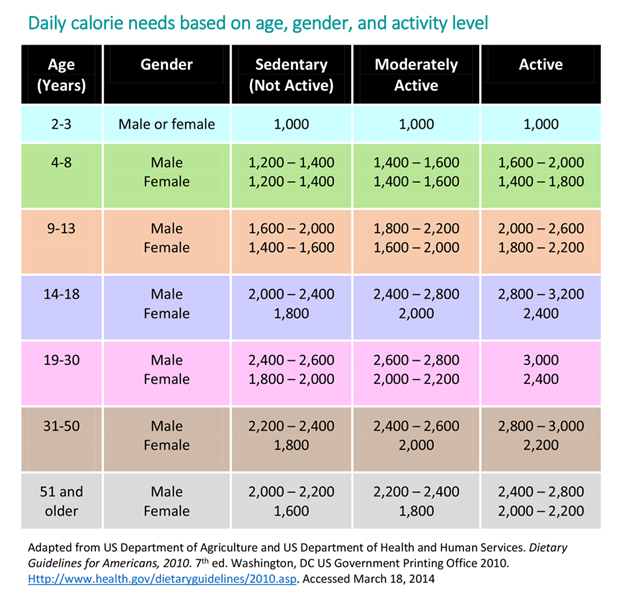 The Average Calories Per Day For a Woman