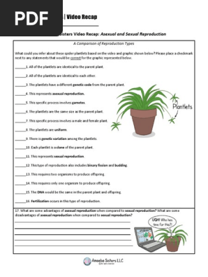 Video Recap of Asexual and Sexual Reproduction_ Answers PDF